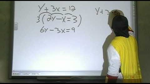 Algebra 1 Solving Systems of Equations using Elimination with Multiplication