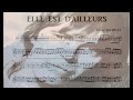ELLE EST D&#39;AILLEURS - Accompaniment (Bb)