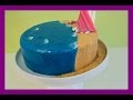 Fondant Strand Torte - Fondant Beach Cake - Meer & Sandstrand Torte - von Kuchenfee