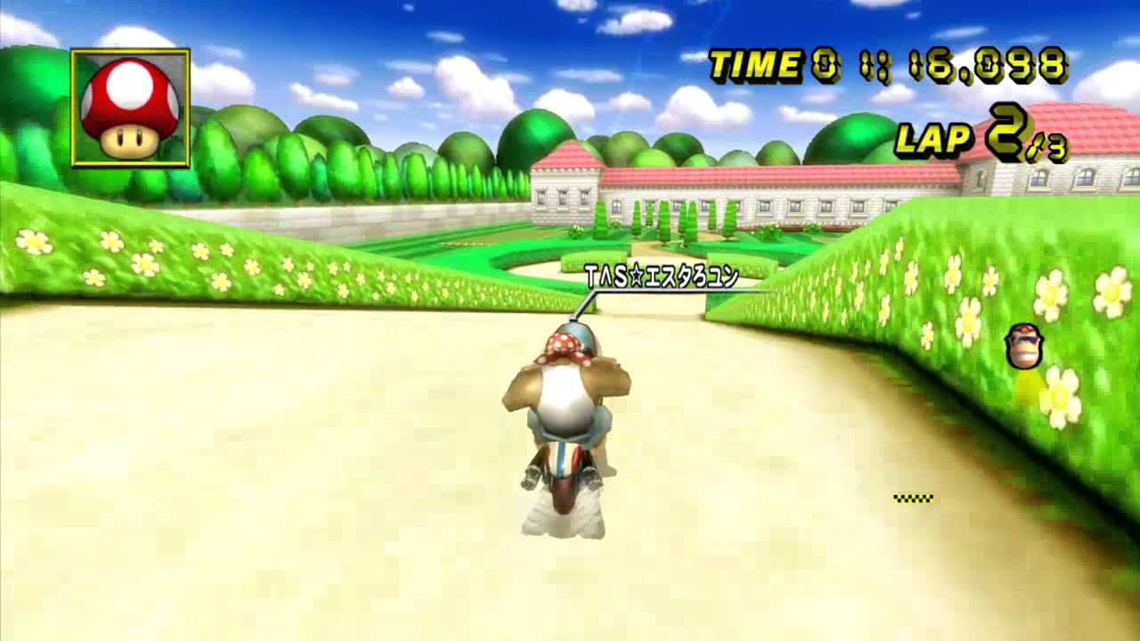 [MKWii TAS]DS Peach Garden Flap - 37''989 - ‎