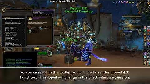 Blueprint: Re-Procedurally Generated Punchcard | 8.2 Mechagon