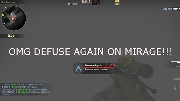 AMAZING NINJA DEFUSE AGAIN!!-MIRAGE-CS:GO!