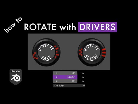 Blender - Rotate & Control 3d Animations with DRIVERS - Tutorial - YouTube