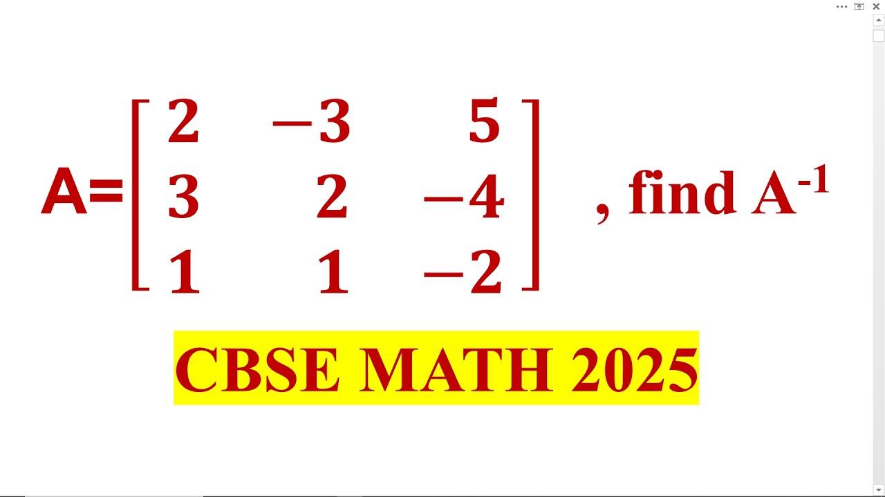 Find the inverse of 3 by 3 square matrix and solve the system of equation