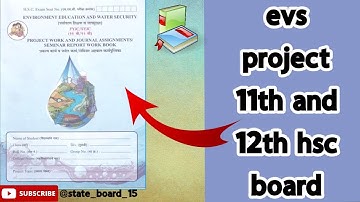 11TH 12TH EVS PROJECT- WATER CONSERVATION | MAHARASHTRA BOARD |