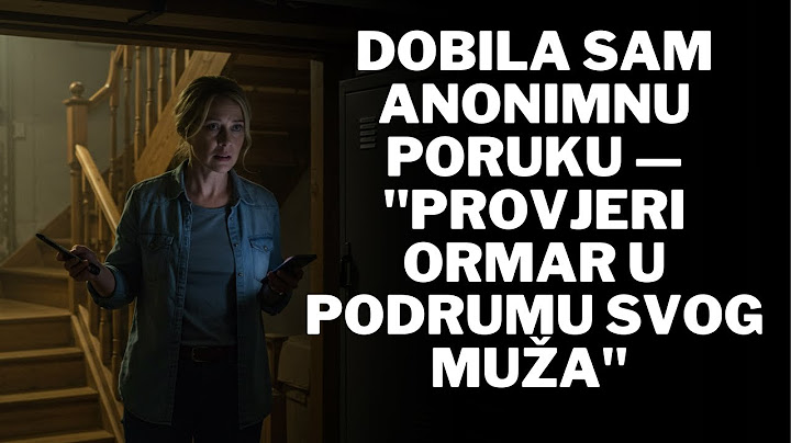Dobila sam anonimnu poruku — "Provjeri ormar u podrumu svog muža"