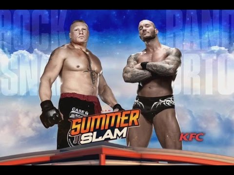 BROCK LESNAR VS RANDY ORTON SUMMERSLAM 2016 HIGHLIGHTS