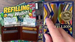 Refilling my Wallet! 3X $50 Lottery Tickets