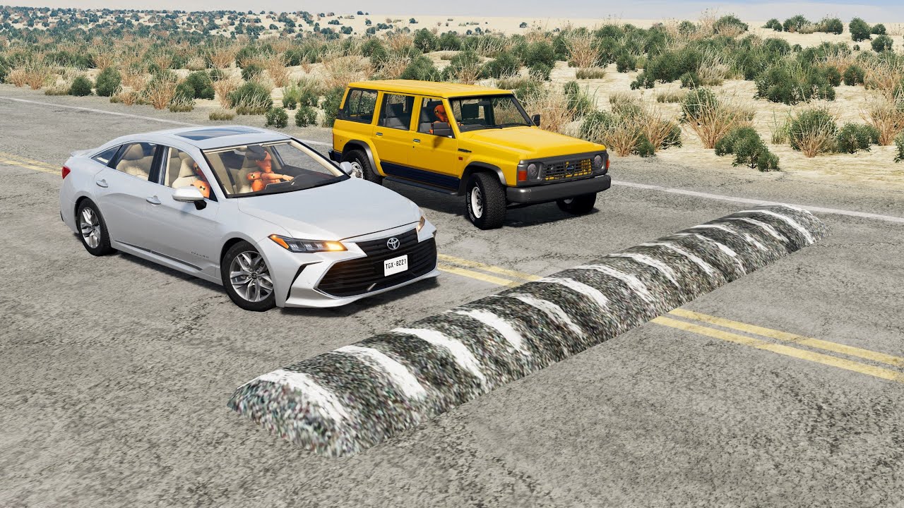 محاكي الحوادث | السرعة فوق المطبات 83# BeamNG drive