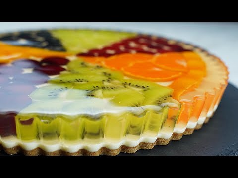 No-Bake        Fruit Honey Jelly Mousse Tart Recipe           