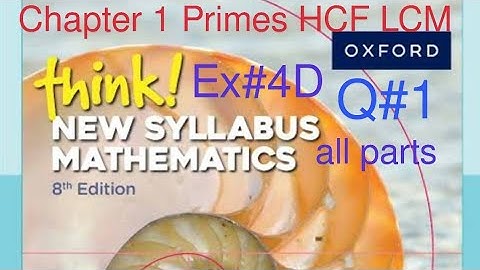Ex#4D Q#1 |Addition & Subtraction of two Negative Fraction| Think New Syllabus Mathematics Book 1