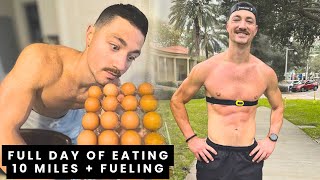 FULL DAY OF EATING (How I Fuel For A 10 Mile Run) | Sub 3:30 Marathon Prep