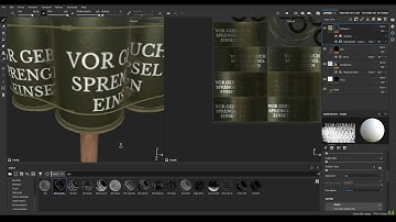 Grenade Modeling - Modeling, Unwrapping & Texturing in Maya & Substance Painter | 3. Texturing