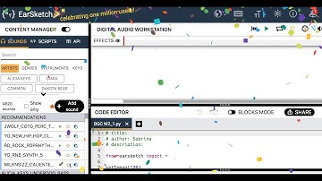 Celebrating One Million EarSketch Users