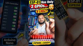 ESP 01 Has Only 2 GPIOs So How Am I Controlling 8 LEDs
