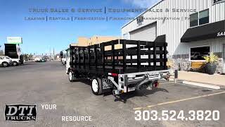 2024 Isuzu NPR-HD 16ft Flatbed Truck, Gas, Auto, 2,200lb Lift Gate #17010M