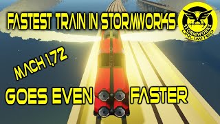 Fastest Train in Stormworks Goes even Faster.  Mach 1.7