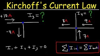 Kirchhoff's Current Law, Junction Rule, KCl Circuits  Physics Problems