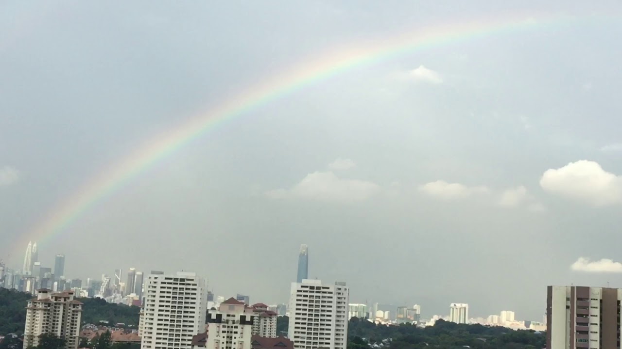 Pelangi di langit Kuala Lumpur #Beautiful double rainbow 🌈 #Kuala Lumpur Ceria - YouTube
