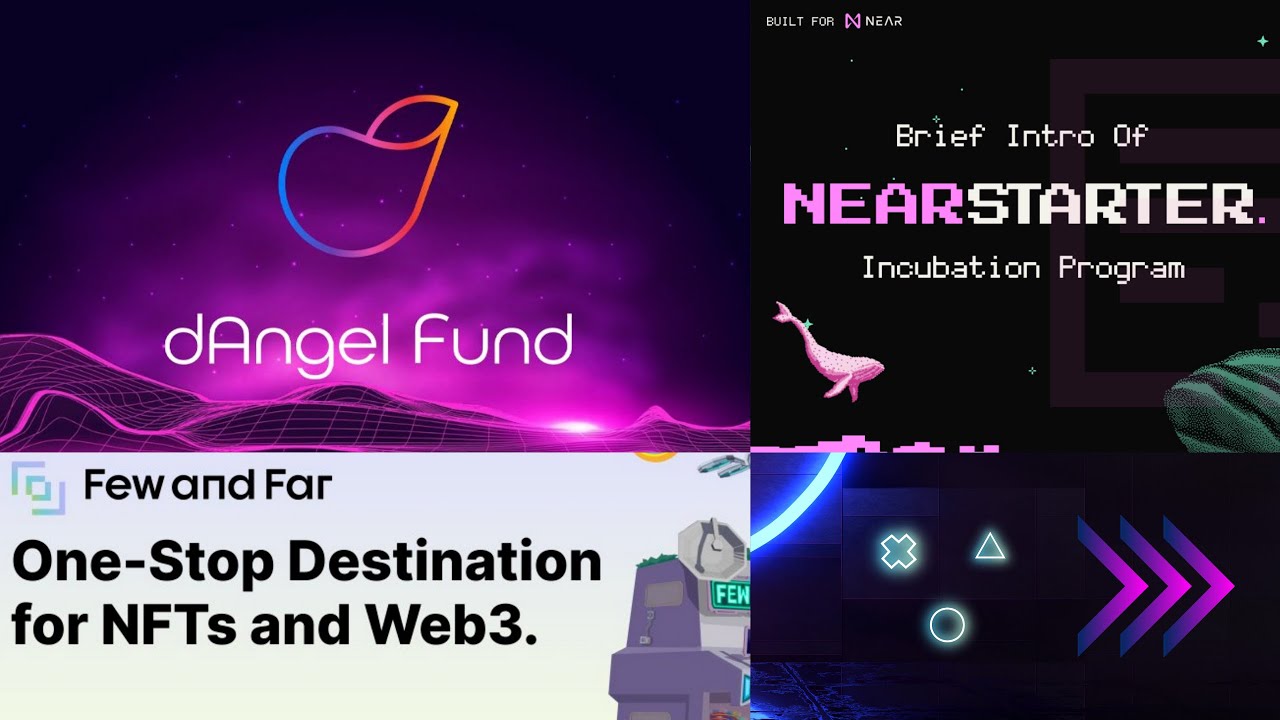 BEST 3 LAUNCHPADS ON NEAR ECOSYSTEM... 1. dAngelFund 2. NearStarter 3. FewAndFar
