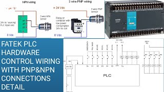 FATEK PLC HARDWARE CONTROL WIRING HOW TO DO PNP AND NPN #WIRING#fatek