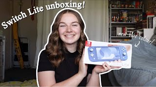 Switch Lite Unboxing! | new blue colour!