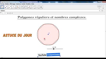GeoGebra : Polygones réguliers et nombres complexes.
