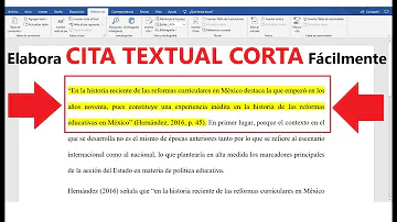 ¿Cómo es una citación en una frase?