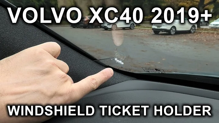 Volvo XC40 (2019-2025): Windshield Ticket Holder. XC40 Tips & Tricks!