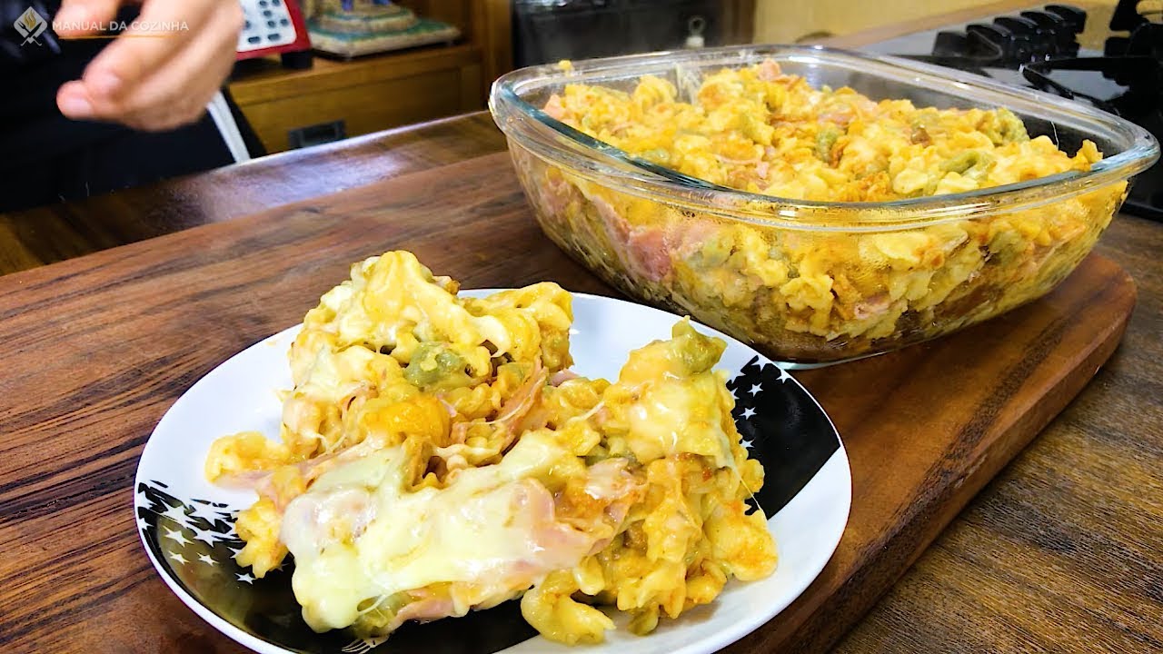 🔥MACARRÃO DE FORNO - ALMOÇO FÁCIL E RÁPIDO