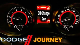 Oil Change Due ДОДЖ Сброс Сервисного Интервала Масла Додж Джорни Dodge Journey