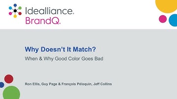 Why Doesn’t It Match? When & Why Good Color Goes Bad | A BrandQ® Webinar