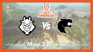 G2 vs FUR | VCT Americas Stage 2 Playins | Map 3 Breeze