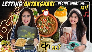 Letting Food Antakshari Charades Decide What We Eat For 24 Hours Food Challenge Thakur Sisters