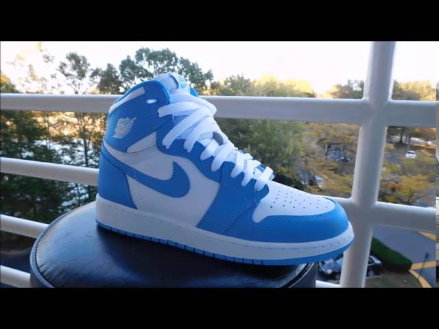 Jordan 1 Unc Gs On Feet Youtube