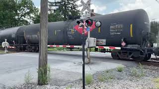 East bound ns unit 4218 kcs unit 4801  crude oil train in wernersville