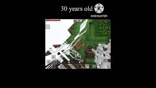 Minecraft MLG at different ages #shorts  #minecraft