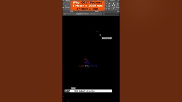 Convert Millimetre Drawing to Meters in AutoCAD #shorts #autocad
