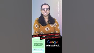 Google to soon open up early access to its AI notebook #shortsvideo