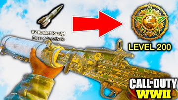 INSANE V2 ROCKET UNLOCKS PRESTIGE MASTER LEVEL 200😳- COD WW2 ROAD TO LEVEL 1000 [COD WW2 UPDATE]