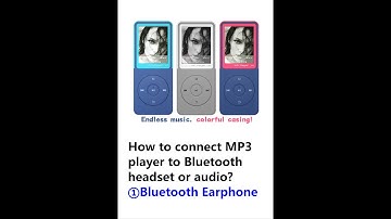How to connect MP3 player to Bluetooth headset or audio?①#bluetooth_earphone  #musicplayer #mp3