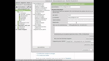 Meer e-mail accounts toevoegen in Thunderbird