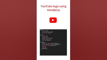 YouTube logo using html&css #html #css #frontend #webdesign #webdevelopment #html5 #htmlcss #coding