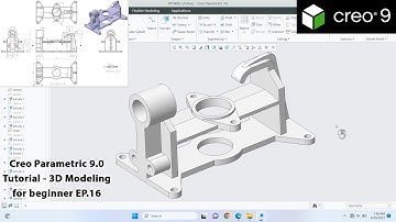 Creo Parametric 9.0 Tutorial - 3D Modeling for beginner EP.16