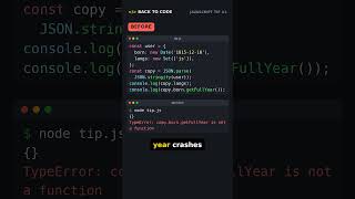 Stop Deep Copying with JSON.stringify #Shorts