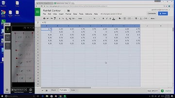 Visualizing Raster Data in a Spreadsheet