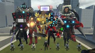 ALL TITAN TV MAN EVOLUTION VS ASTRO JUGGERNAUT &amp; DETAINER! (GMOD BATTLE) Episode 7