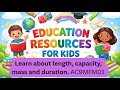 🎵 Measurement Word Song | Learn Length, Mass, Duration & Capacity 📚 AC9MFM01 🎵