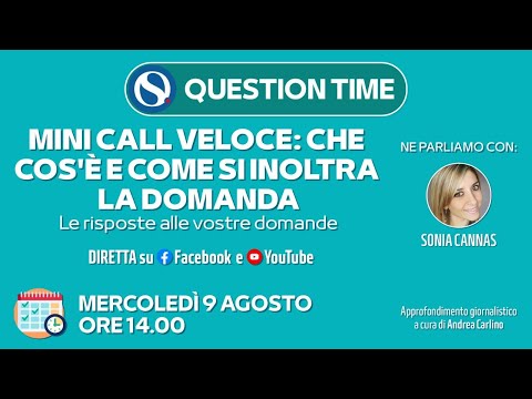 Mini call veloce, come si presenta la domanda. Le risposte alle vostre domande