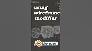how to use wireframe modifier in blender ✅✅💯#3d #blender #blender3d